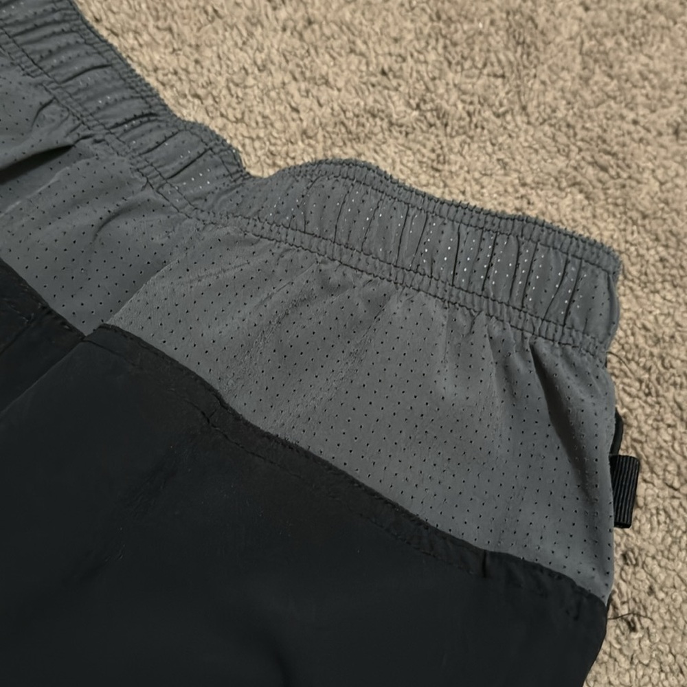 Men’s Sz S Nike Swim Trunks-Black with Gray Accents-Liner-Pockets-Drawstring - Picture 10 of 12
